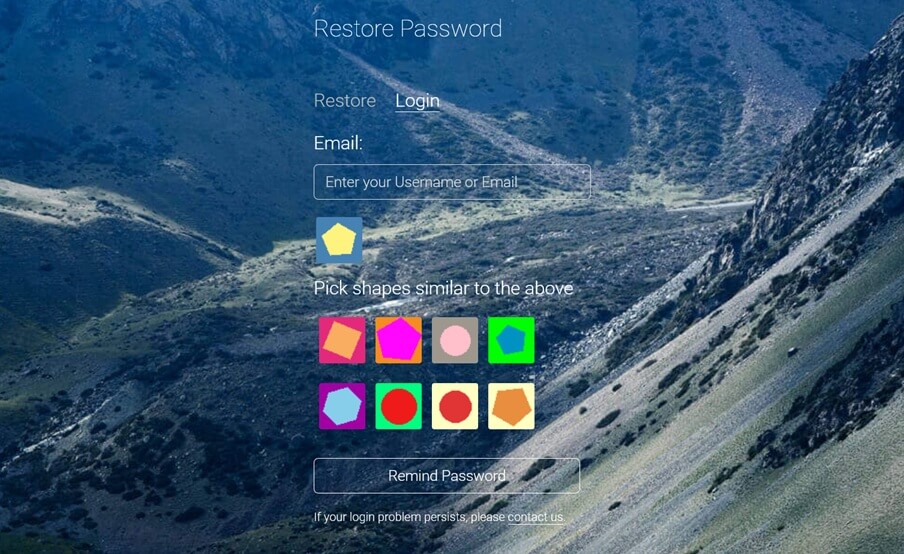 Screenshot of the Filejoker login page highlighting the Forgot your password link