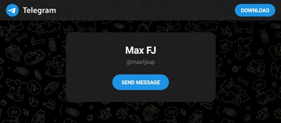 Contact FileJoker Representative MaxFJ on Telegram