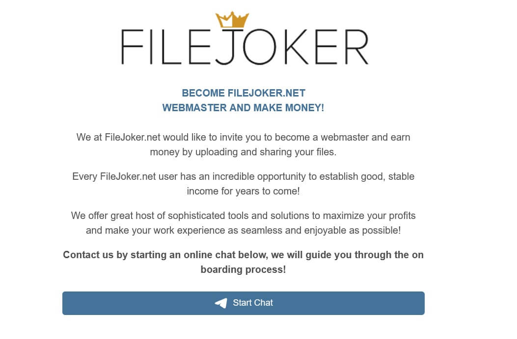 How to Apply for a FileJoker Webmaster & Affiliate Account