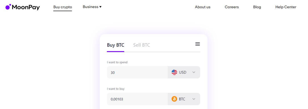 Moonpay Filejoker Cyrpto BTC Payment